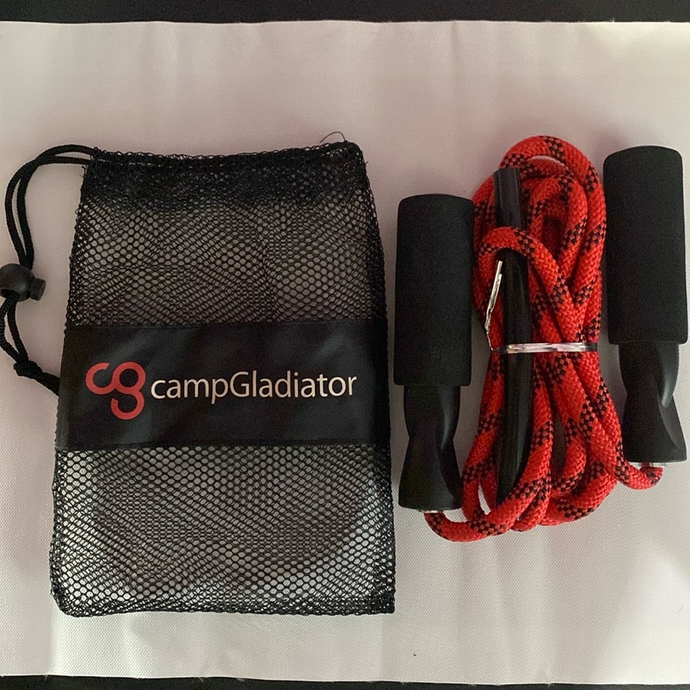 Camp Gladiator Jump Rope with Mesh Bag Brand New